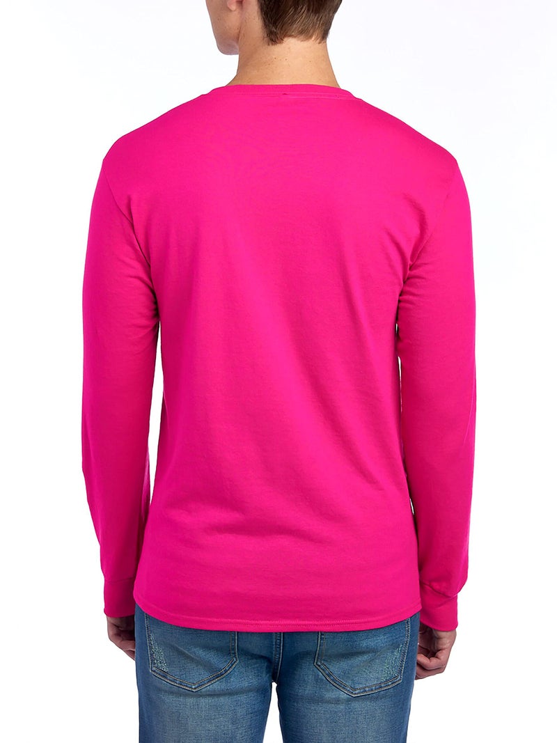 Jerzees Men's Unisex Dri- Long Sleeve T-Shirts, Sizes S-3X, Cyber Pink, X-Large - Image 2